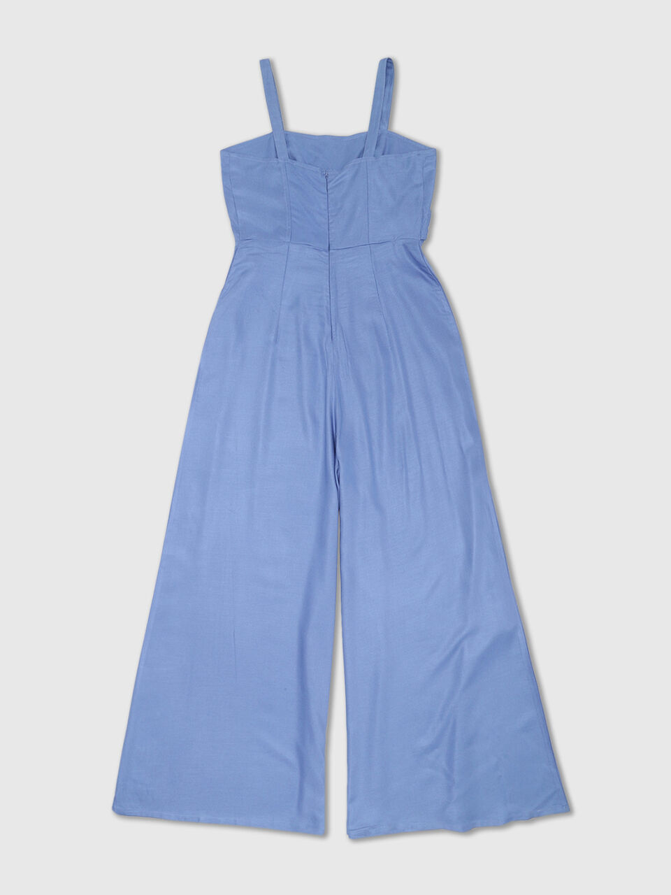 Slv/L Full Length Jumpsuit With Mock Tie image number 2