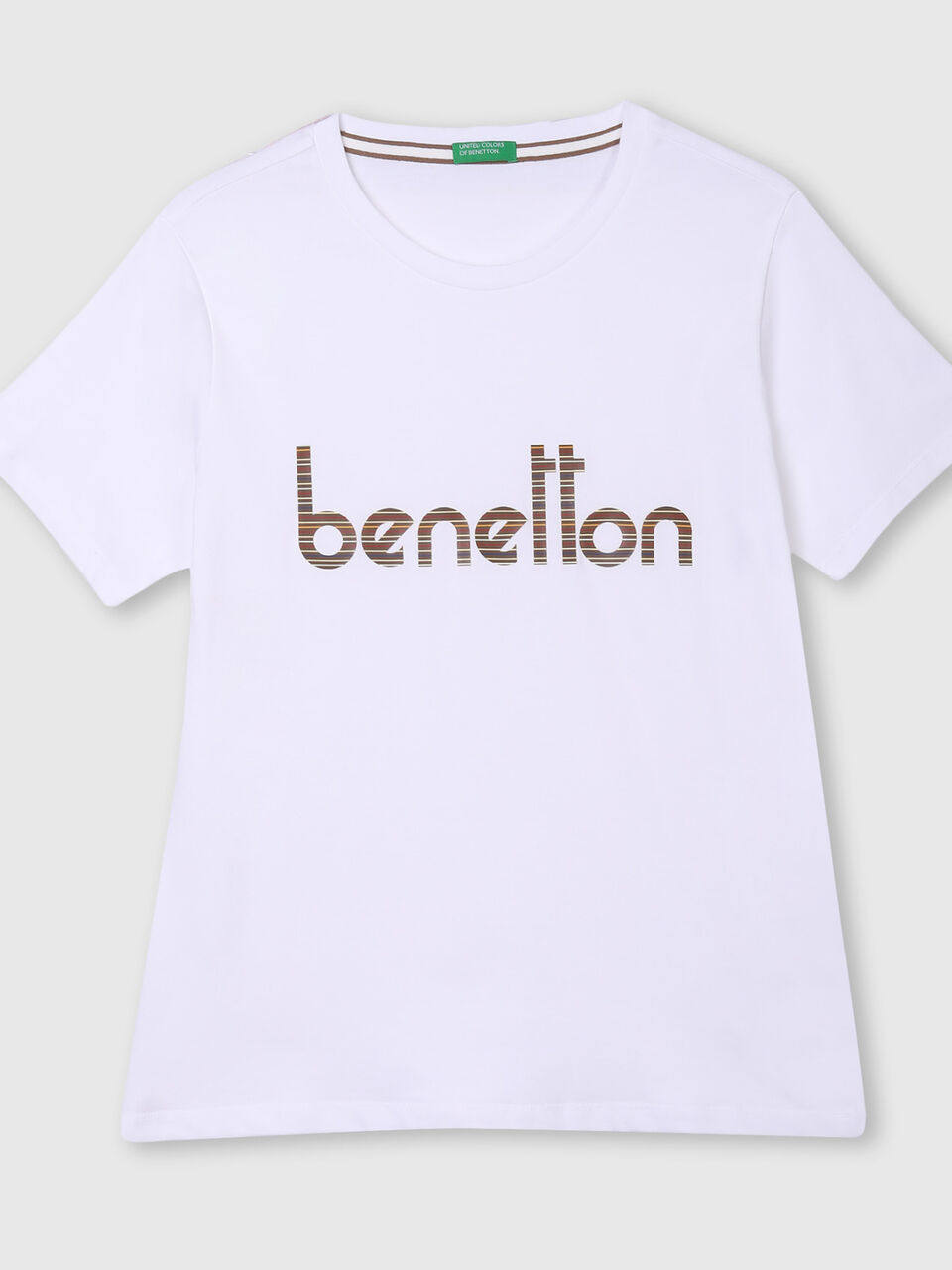 Technique T-Shirt with Benetton Text Logo image number 1