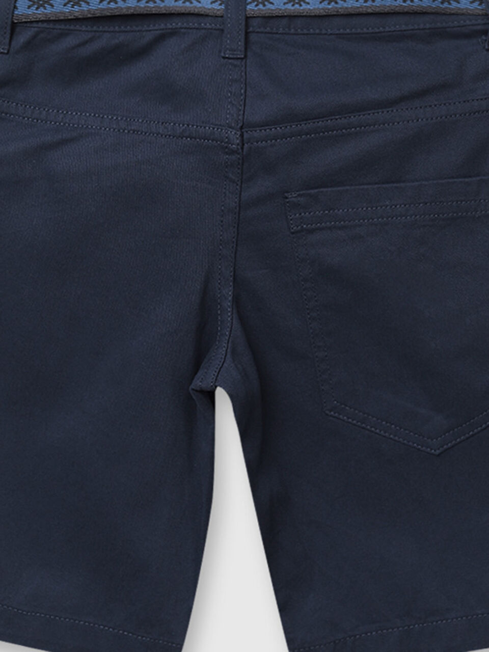 Cotton Shorts with Belt image number null