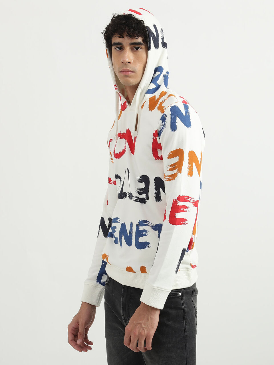 BRUSH STROKES AOP HOODIE image number null
