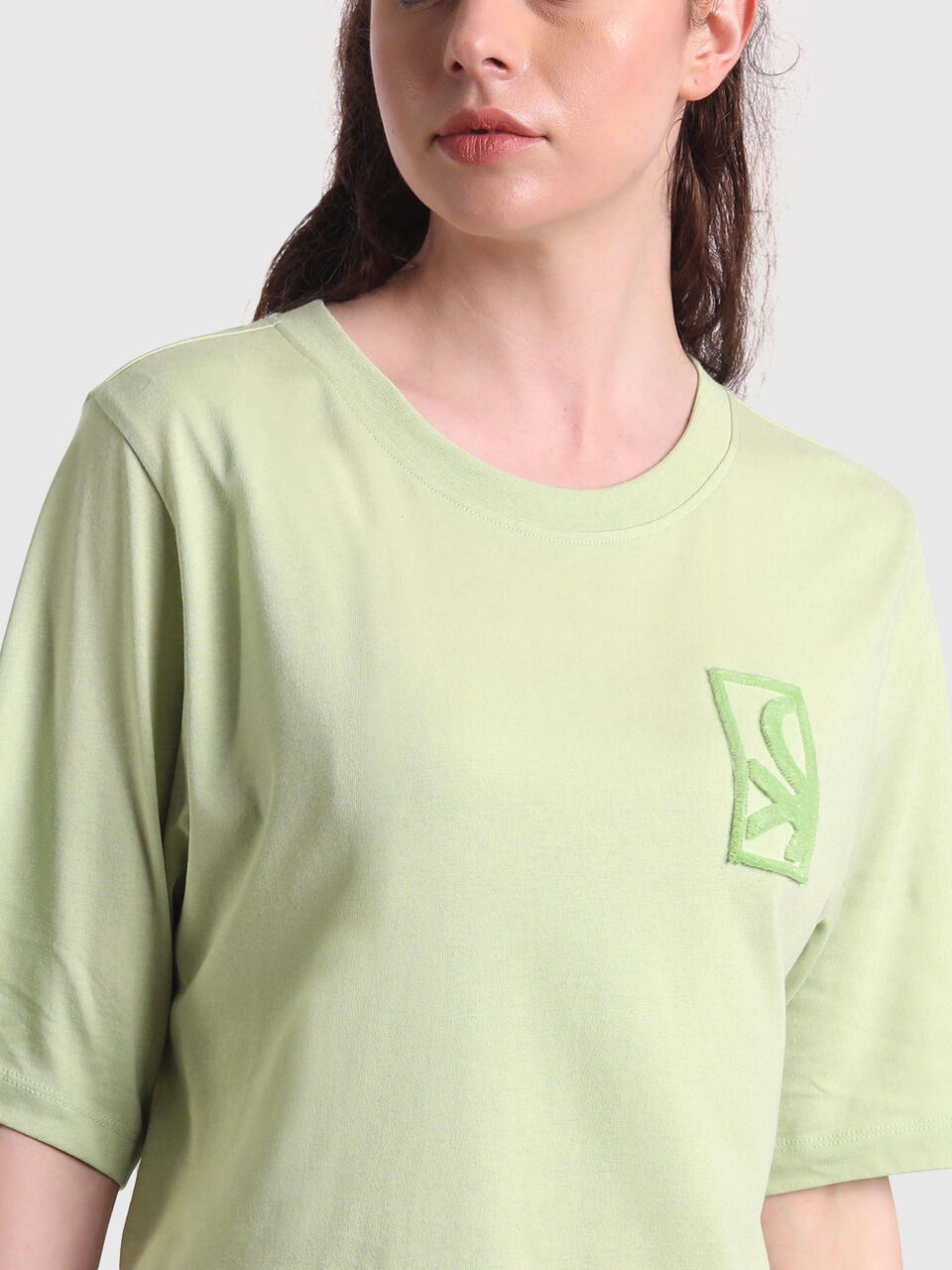 Short sleeved shirt with flock print image number null