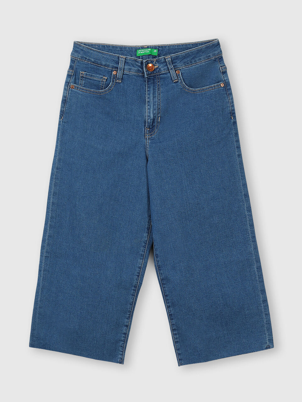 Cotton High-Waist Cullottes image number 1