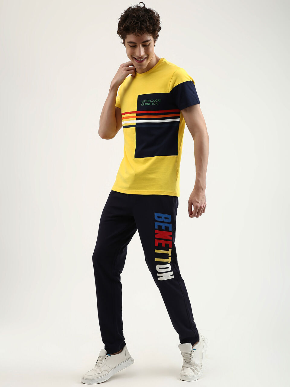 Short Sleeve Color Blocked Jersey Tee image number null