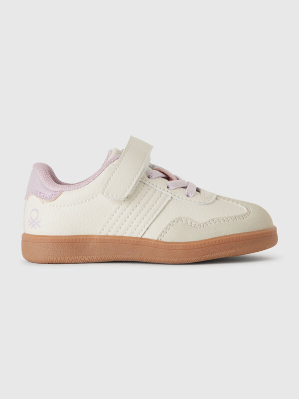 Sneakers in imitation leather and suede  Junior Boy