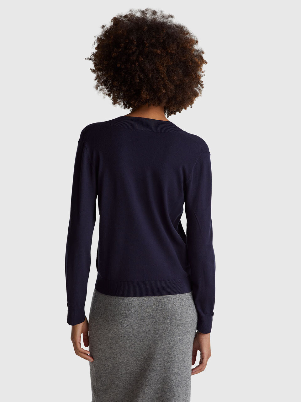 V NECK SWEATER L/S Women image number null