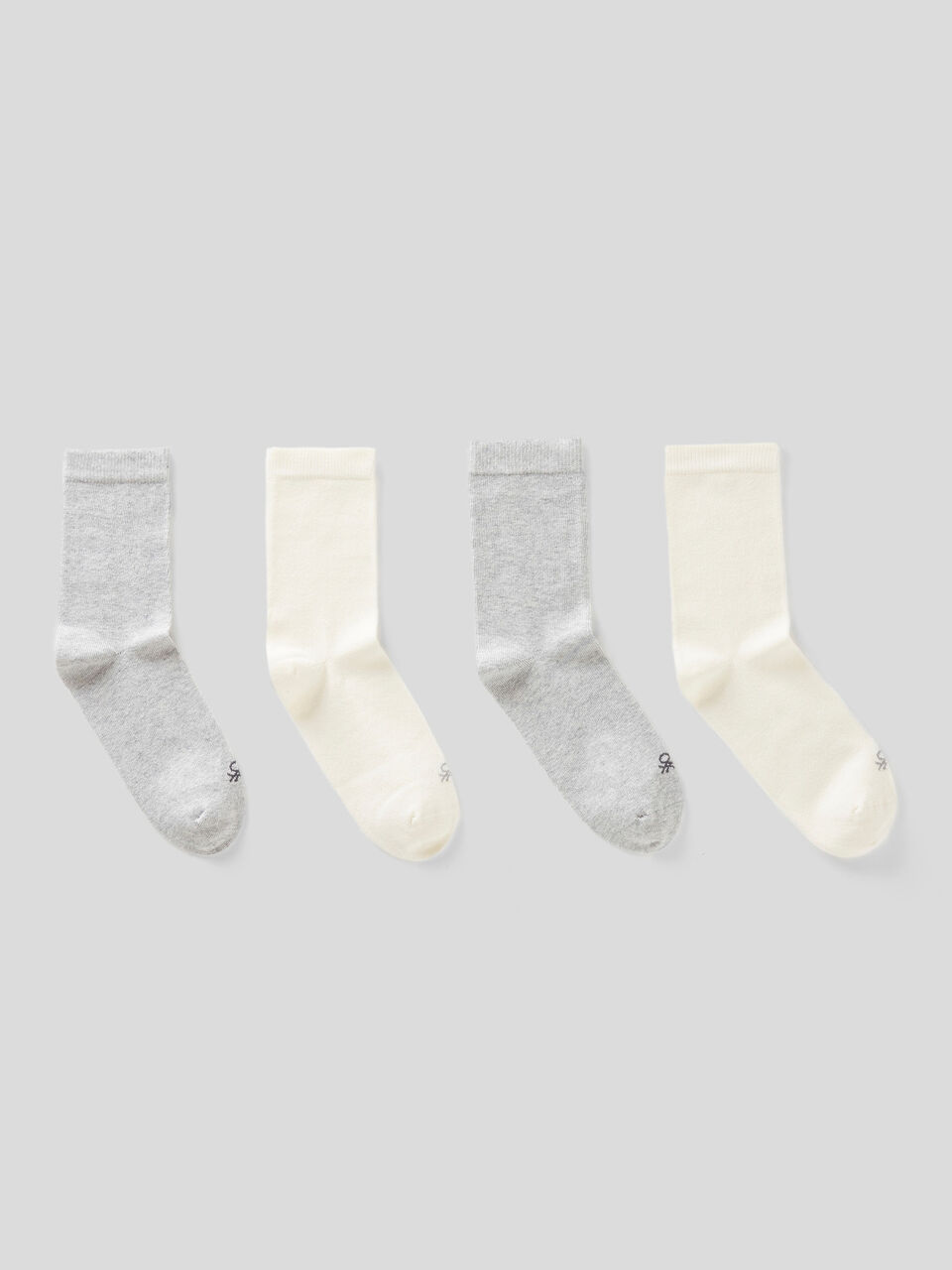 Four pairs of socks in organic stretch cotton image number 1