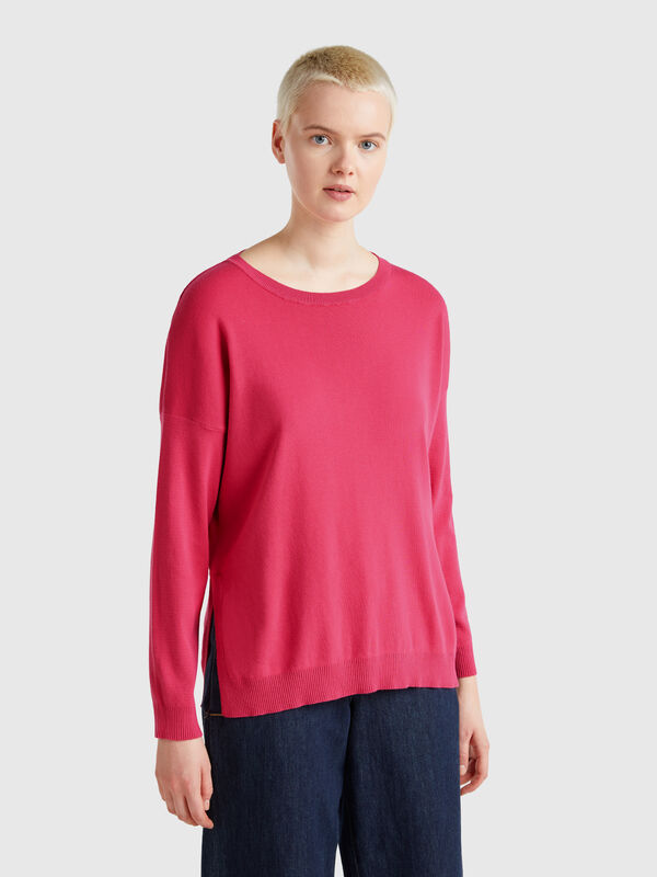 Oversized fit cotton sweater Women