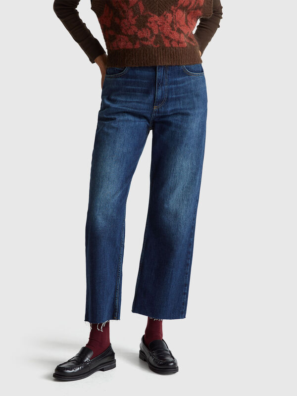 Cropped daddy fit jeans Women