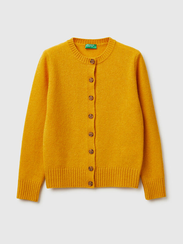 Cardigan in pure Shetland wool Women