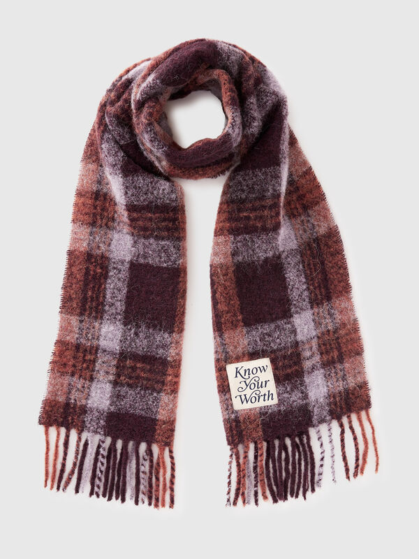 Scottish scarf in alpaca and wool blend Women