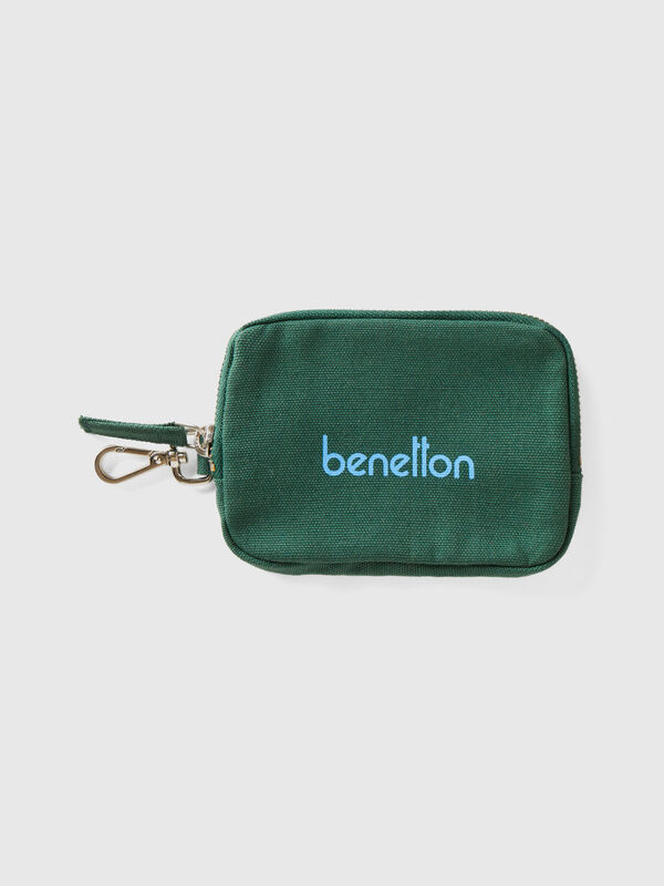 Military green keychain and coin purse