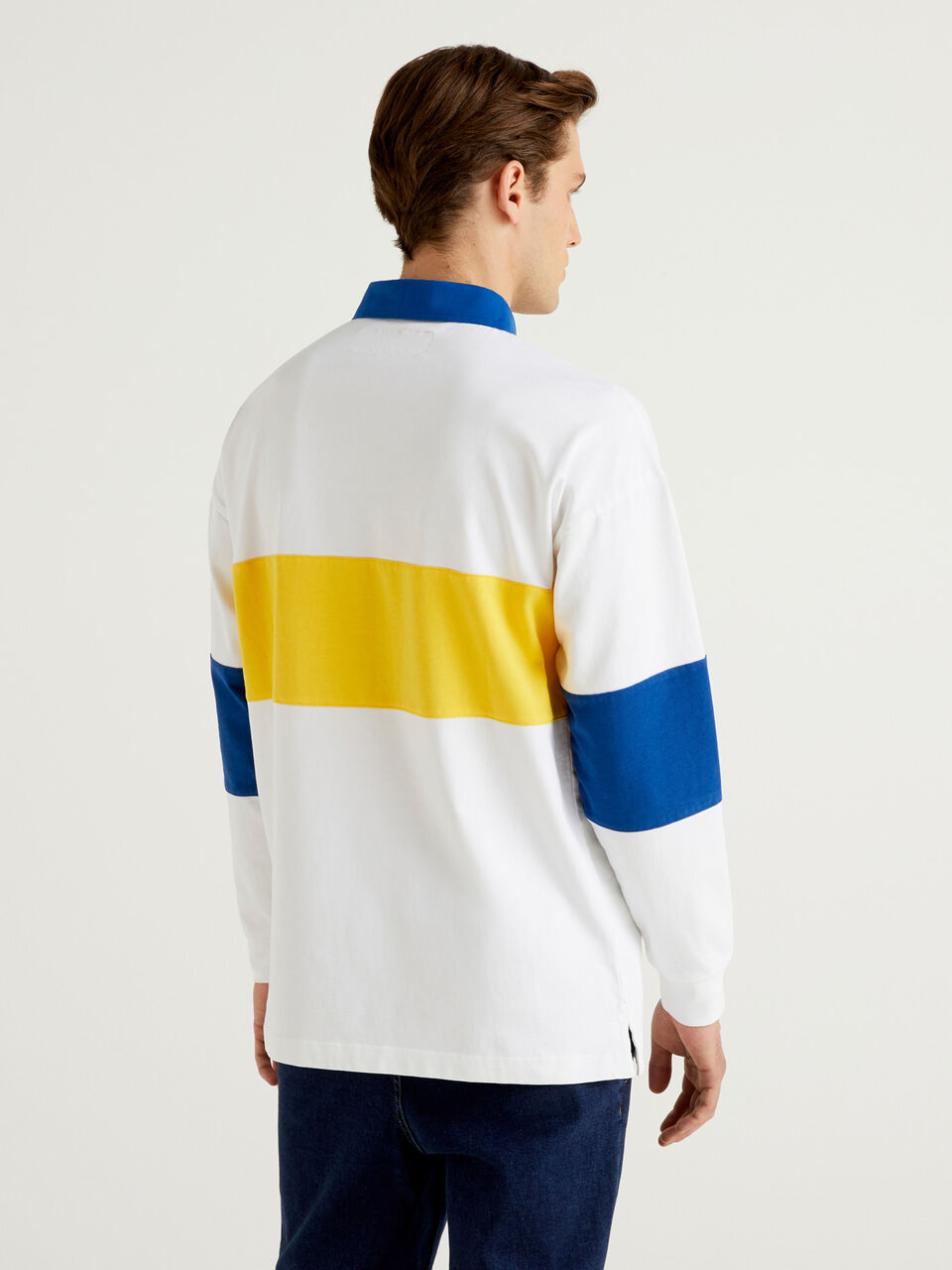 Rugby polo in organic cotton image number null