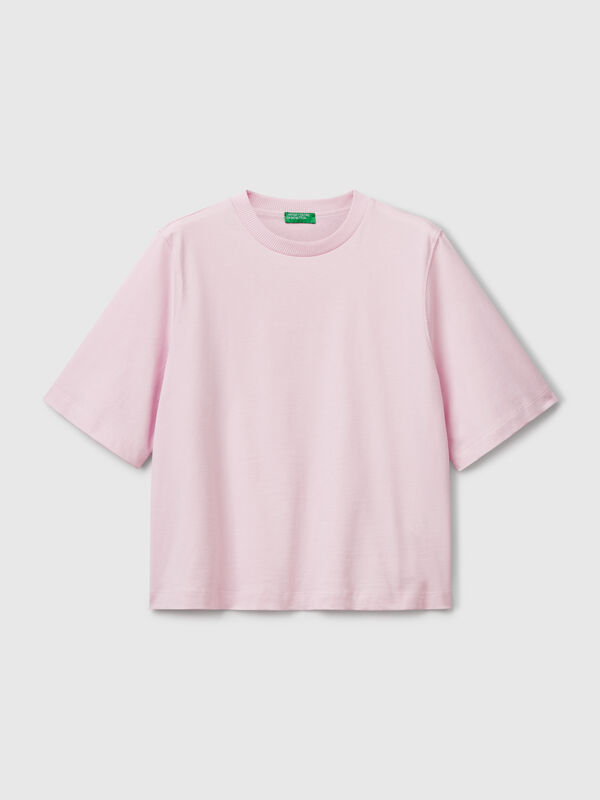 100% cotton boxy fit t-shirt Women