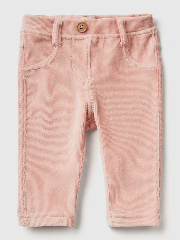 Stretch chenille trousers New Born (0-18 months)