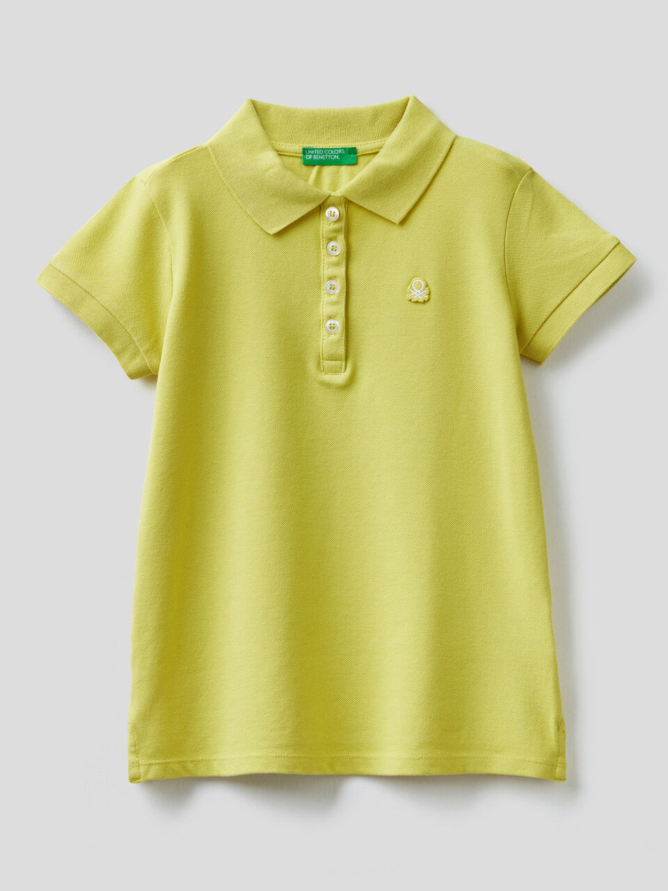 Stretch cotton polo image number 1