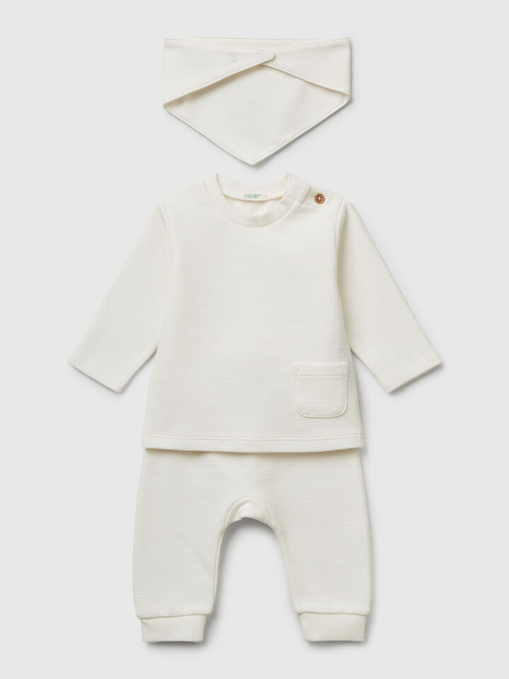 T-SHIRT+TROUS+NAP-KI New Born (0-18 months) image number 2