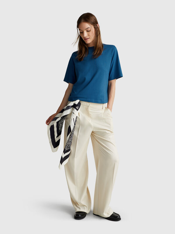 100% cotton boxy fit t-shirt Women