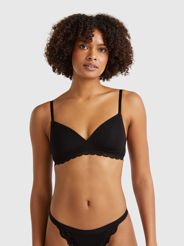 Padded bra in stretch Modal Women