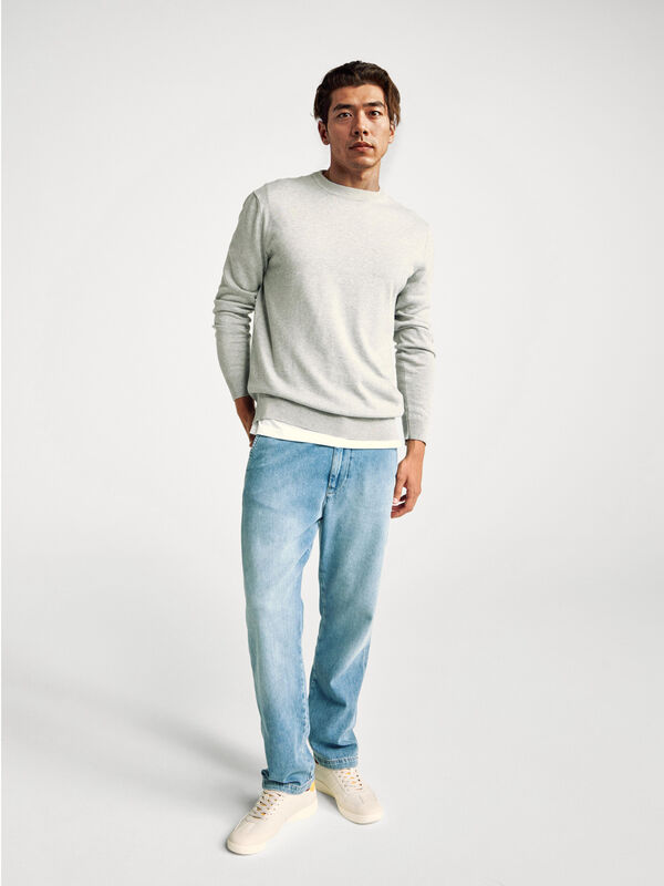 Straight fit jean chinos Men