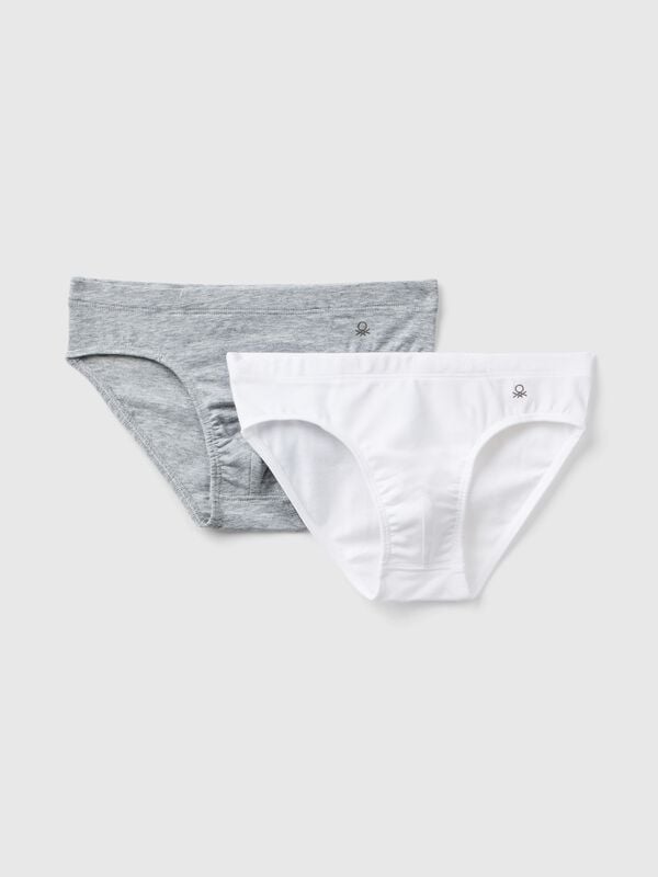 Two underwear in stretch cotton Junior Boy