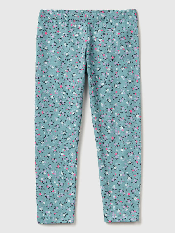 Light blue floral leggings Junior Girl