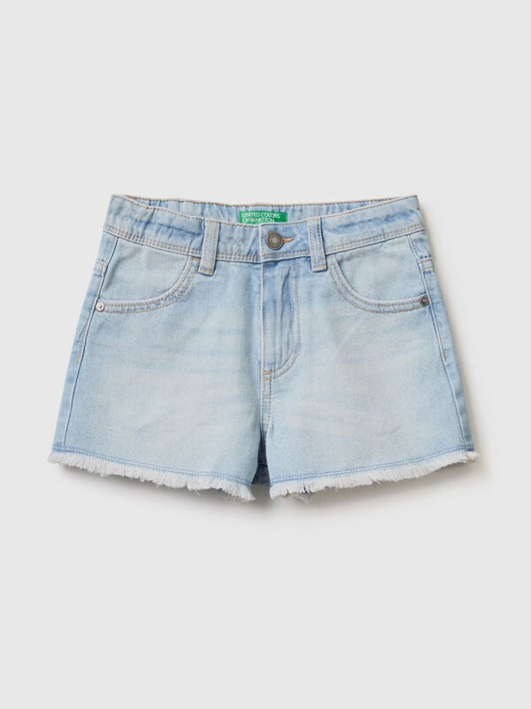 Frayed jean shorts Junior Girl