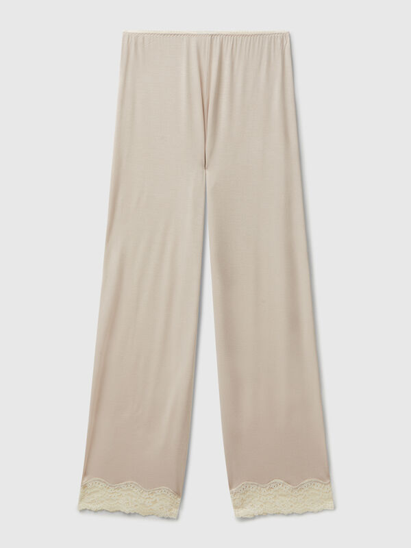 Flowy trousers with lace Women