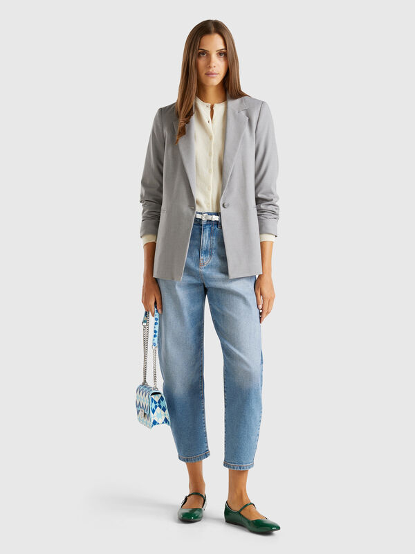 Blazer in stretch viscose blend Women