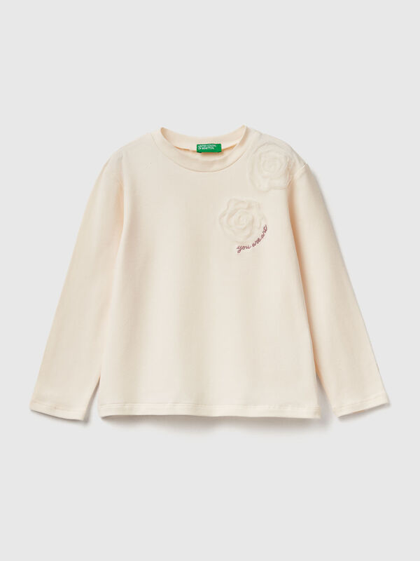 T-shirt with tulle applique Junior Girl