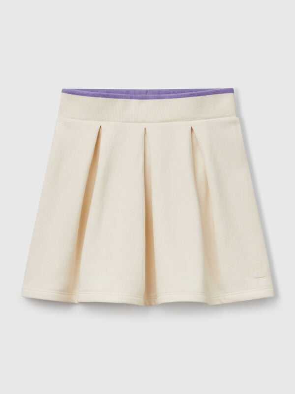 Pleated sweat skirt Junior Girl