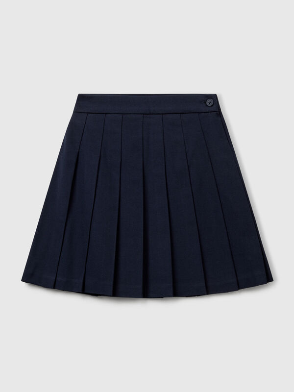 Pleated skirt in flannel Junior Girl