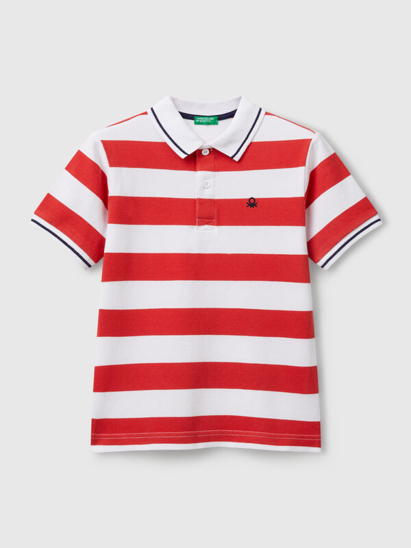 Striped short sleeve polo shirt Junior Boy