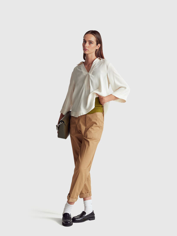 Loose 100% viscose blouse Women