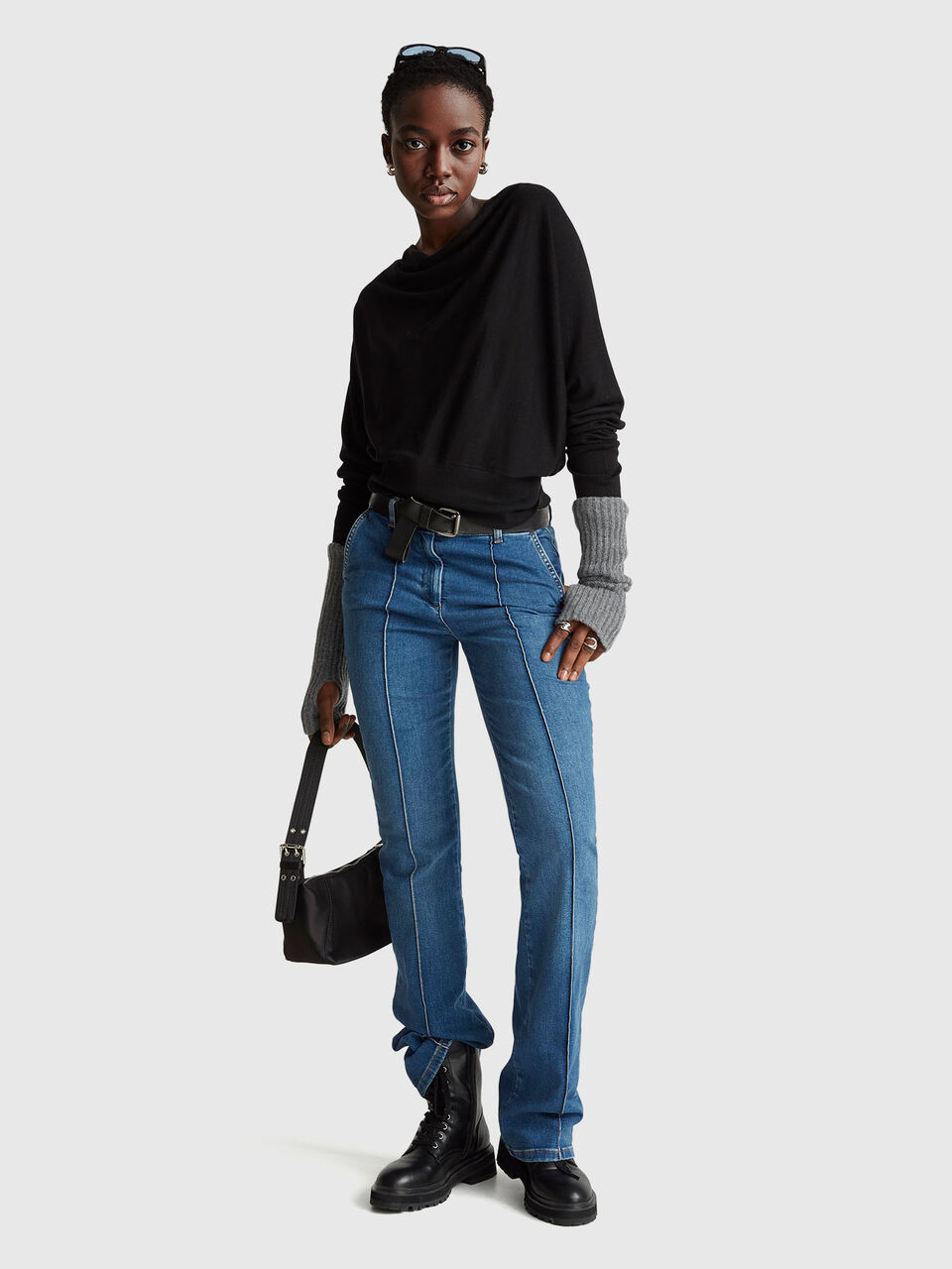 BOAT-NECK SWEAT.L/S Women image number null