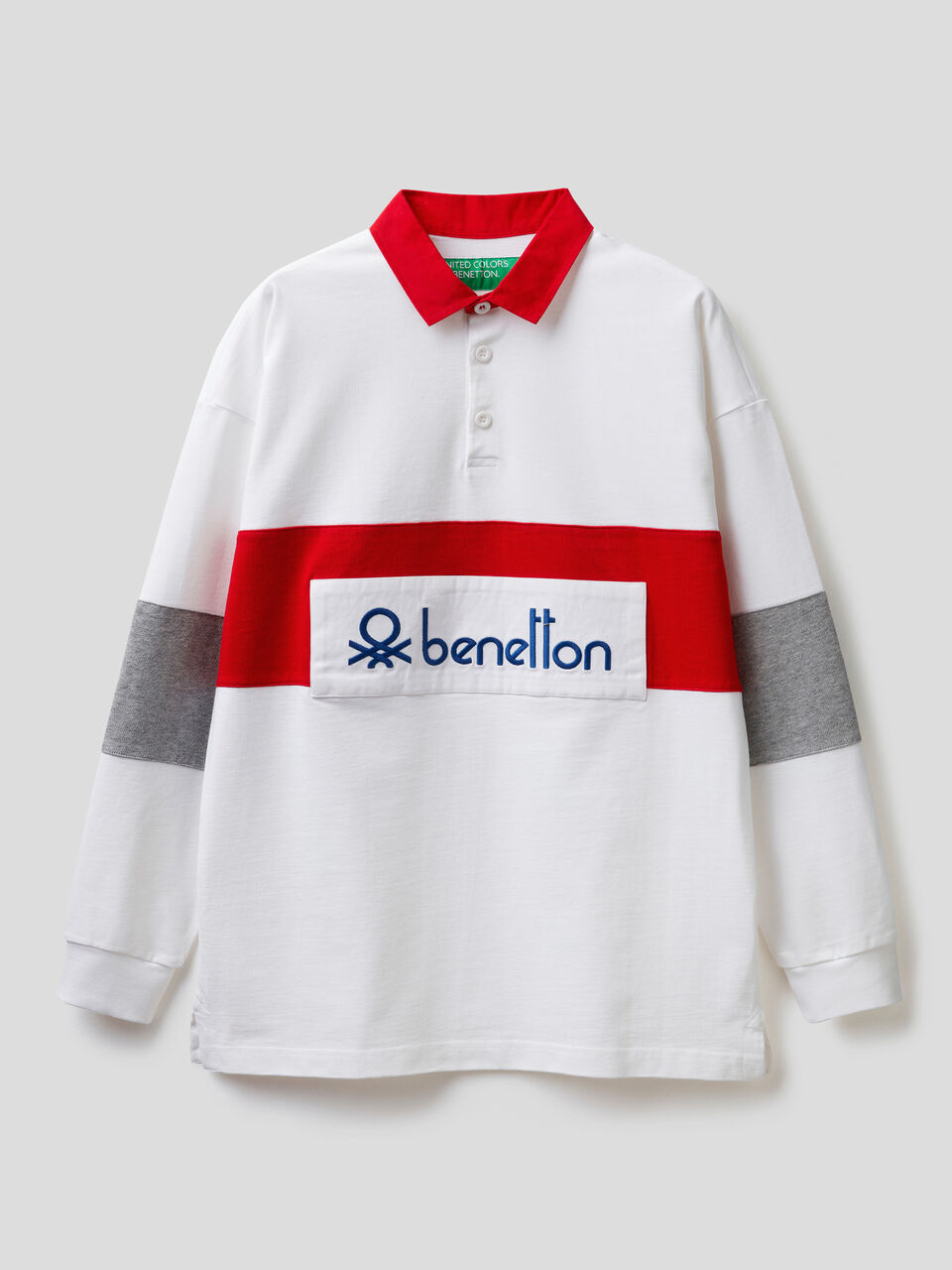 Rugby polo in organic cotton image number 1