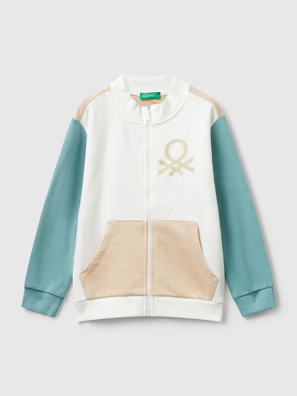 Hoodie with glittery print Junior Girl