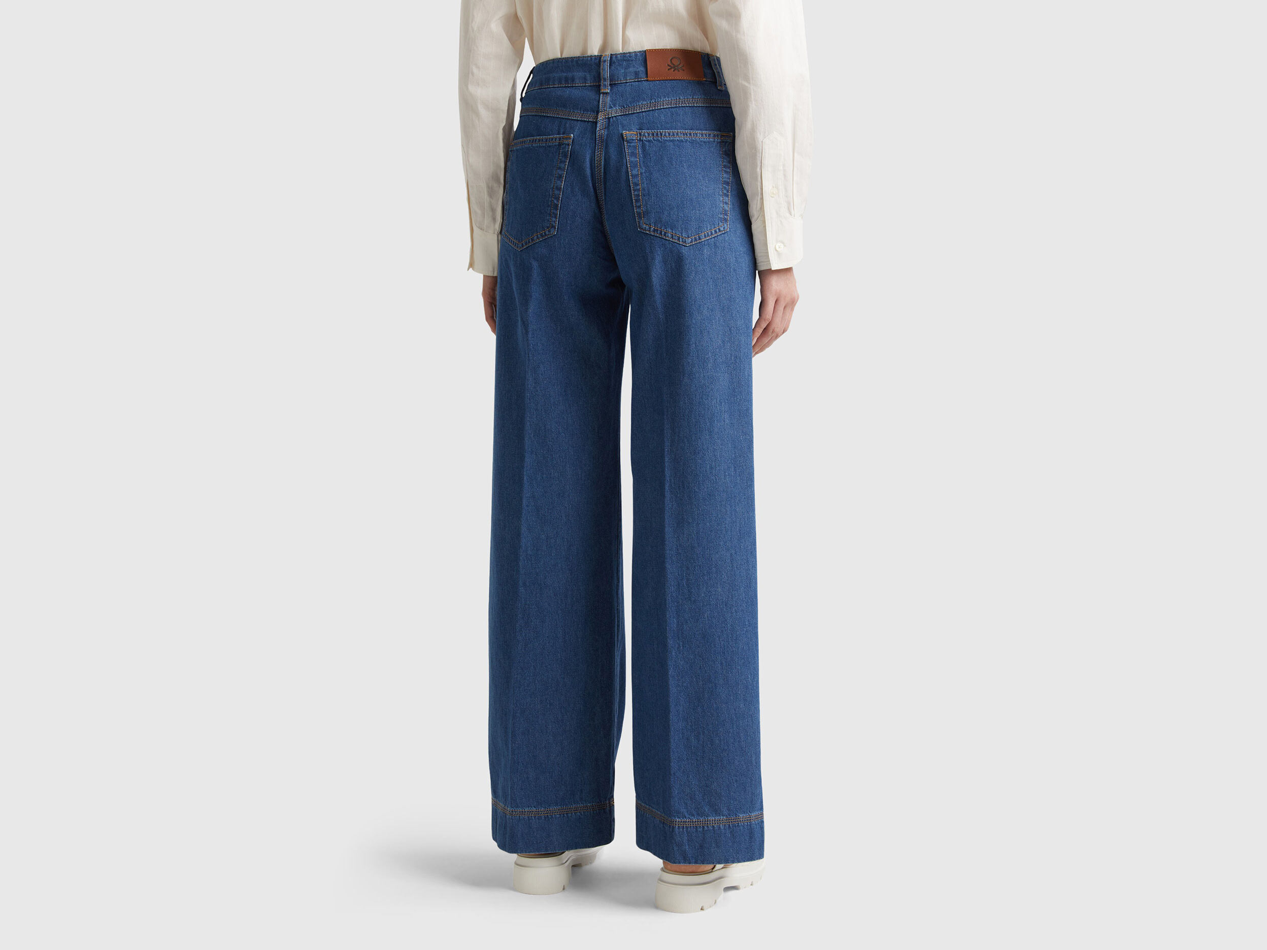 Jeans palazzo benetton sale