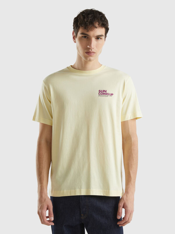 T-shirt with print on front and back Men