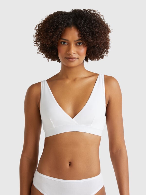 Triangle bra in super stretch cotton Women
