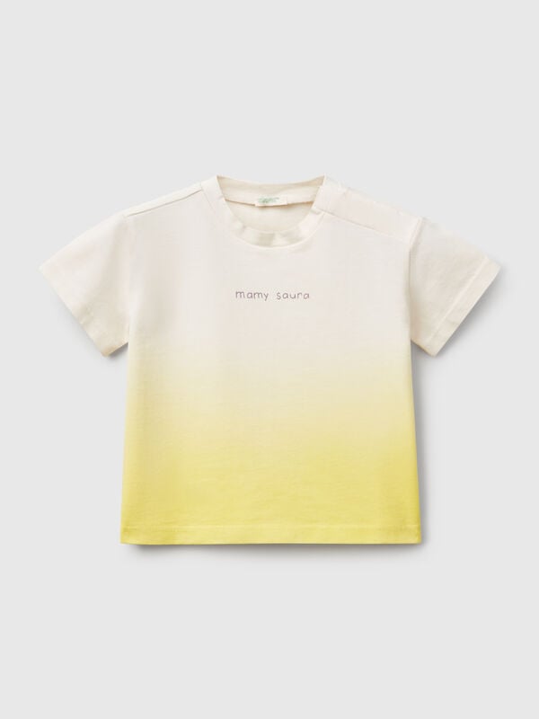 Dip-dye t-shirt with print New Born (0-18 months)