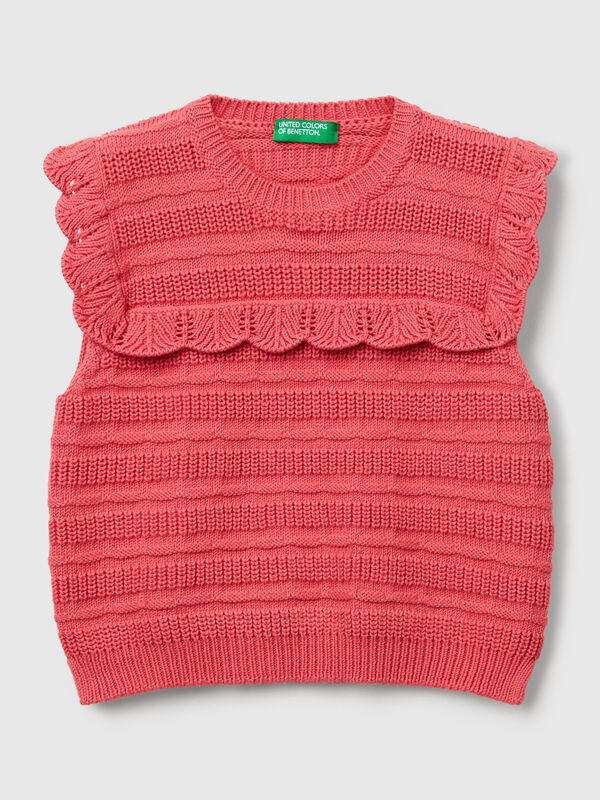 Waistcoat with ruffle Junior Girl