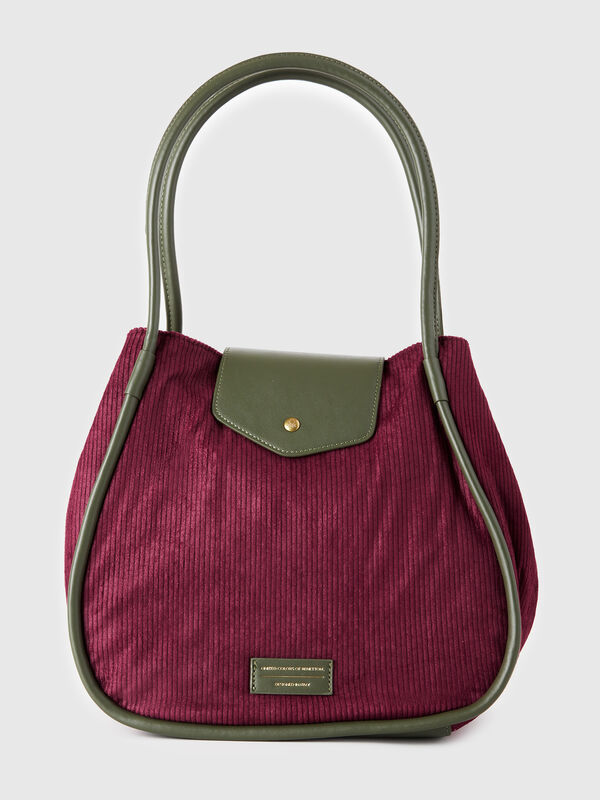 Velvet tote bag Women