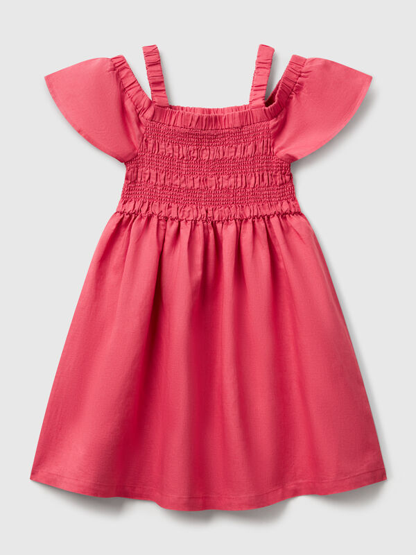 Linen blend dress Junior Girl