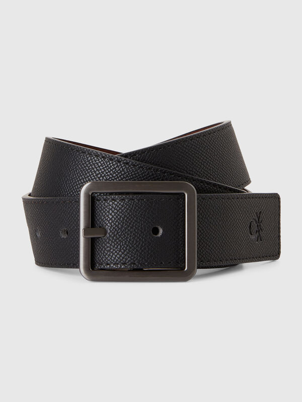 Reversible belt in imitation leather Men