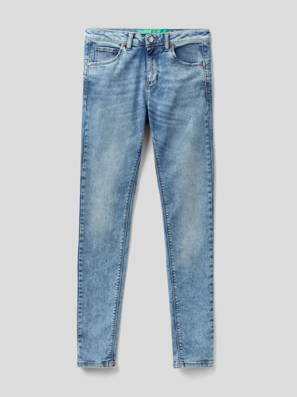Skinny fit push up jeans image number 1