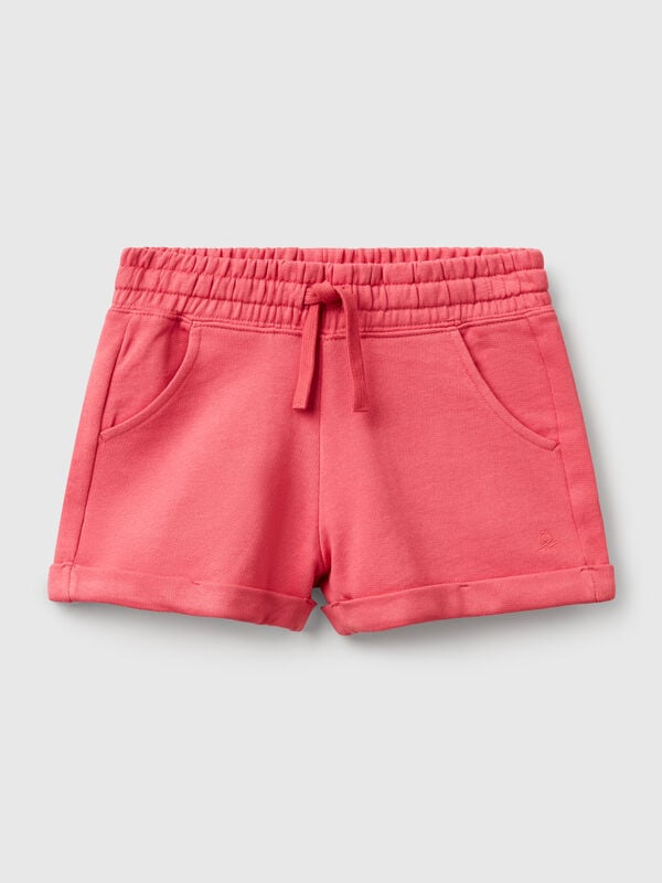 100% cotton fleece shorts Junior Girl