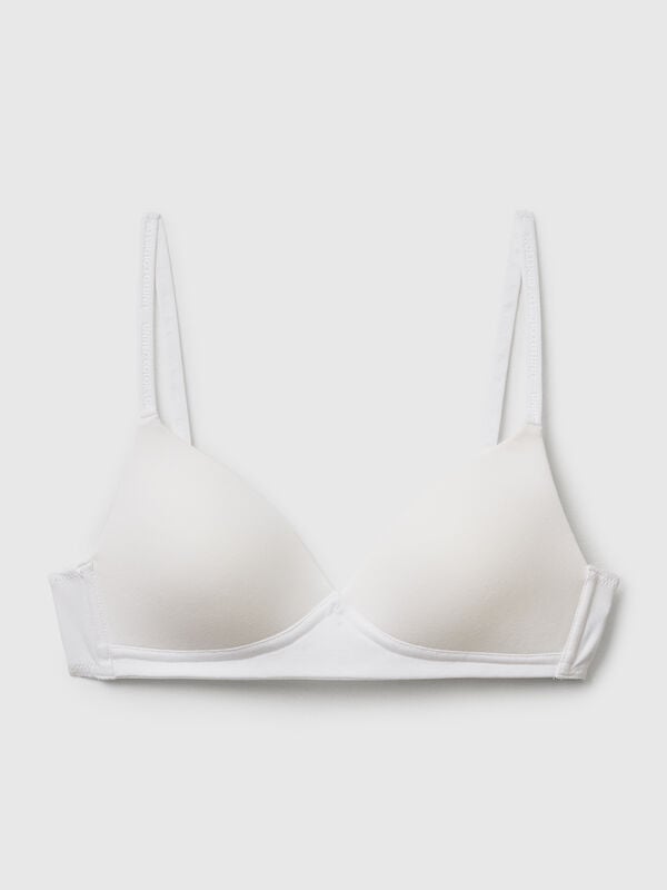 Padded cotton bra Women