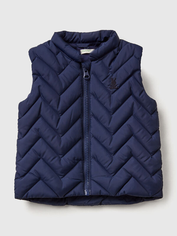 Padded vest in technical fabric New Born (0-18 months)
