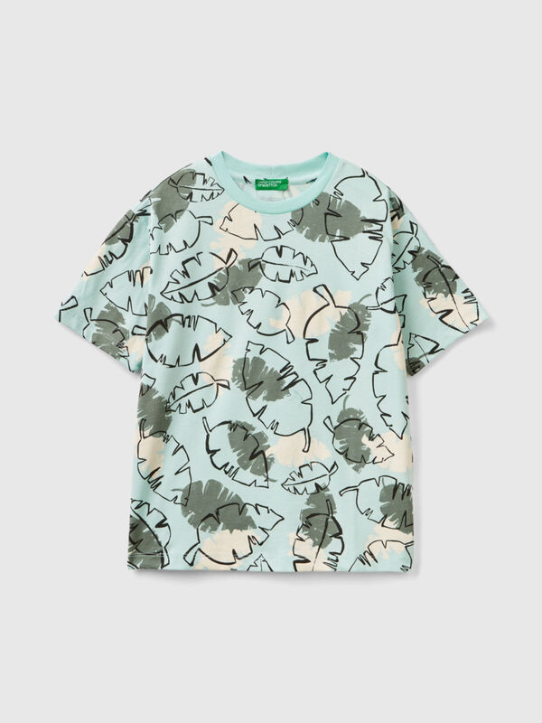 T-shirt with tropical print Junior Boy