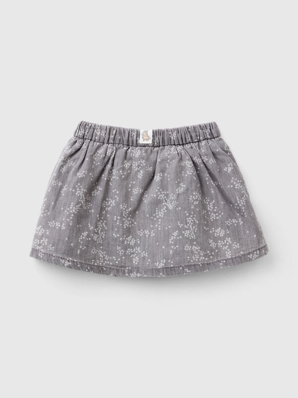 Jean skirt with pattern print New Born (0-18 months)